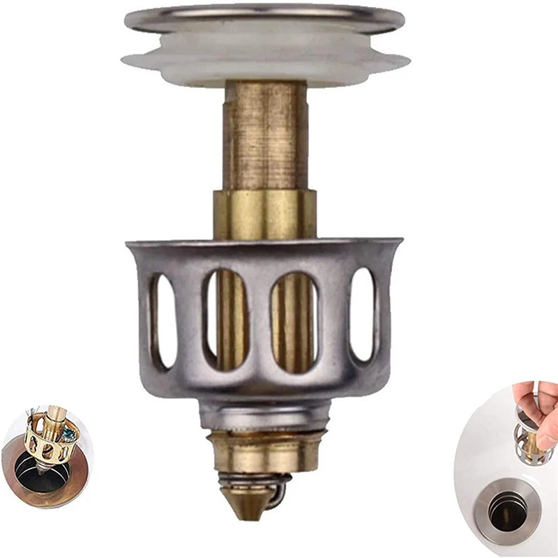 Universal Wash Basin Drain Filter Sink Drain Vanity Stopper Bathroom Accessories
Universal Wash Basin Drain Filter Sink Drain Vanity Stopper Bathroom Accessories