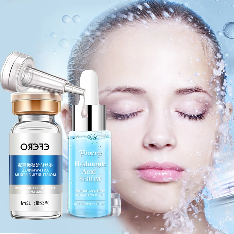 2PCS Anti Wrinkle Face Serum Hyaluronic Acid Essence Face Cream Shrink Pores Anti Acne Oil Control Lifting Cream for Face Care
2PCS Anti Wrinkle Face Serum Hyaluronic Acid Essence Face Cream Shrink Pores Anti Acne Oil Control Lifting Cream for Face Care