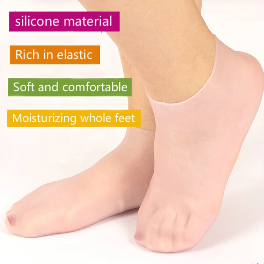 Feet Care Socks Spa Home Use New Silicone Moisturizing Gel Heel Socks Cracked Foot Skin Care Protectors Anti Cracking
Feet Care Socks Spa Home Use New Silicone Moisturizing Gel Heel Socks Cracked Foot Skin Care Protectors Anti Cracking