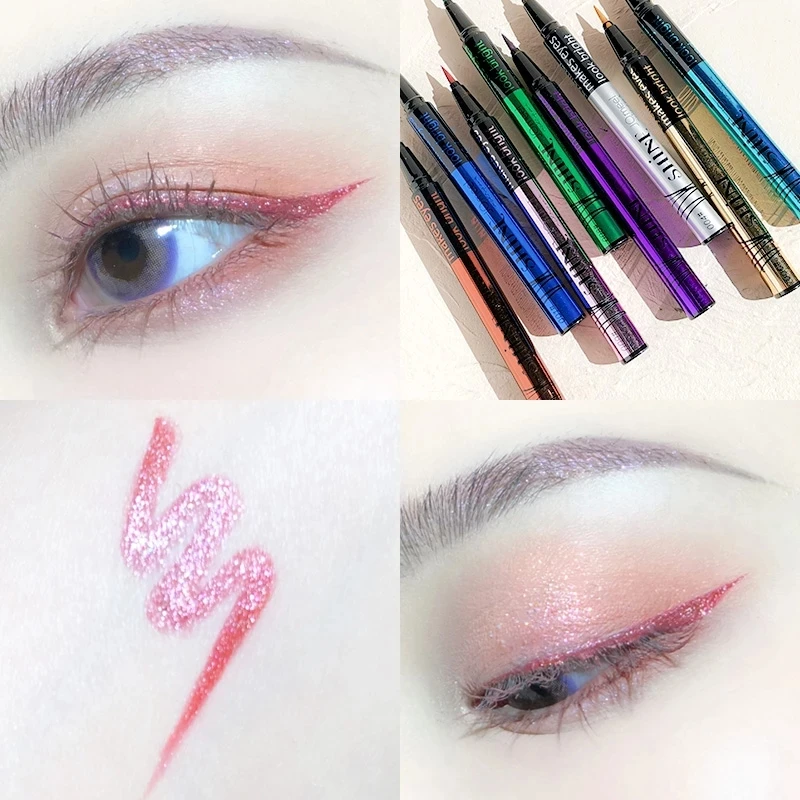 JOmeel glitter eyeliner pencil long lasting waterproof soft head green blue silver white liquid eyeliner AC215
JOmeel glitter eyeliner pencil long lasting waterproof soft head green blue silver white liquid eyeliner AC215