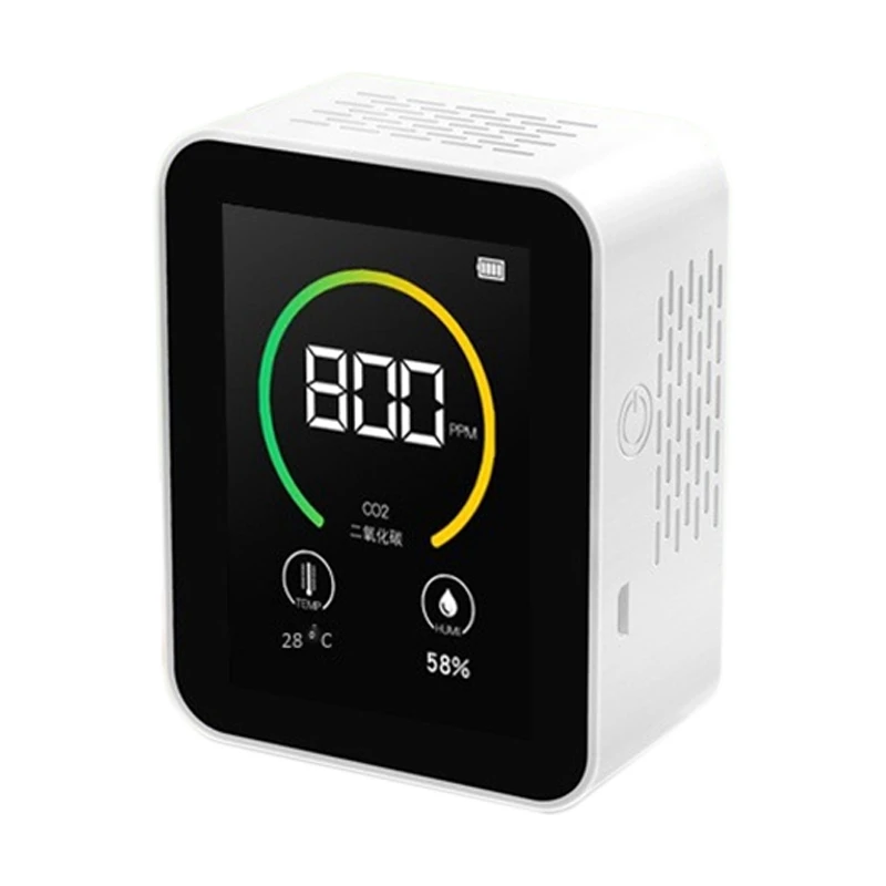 Carbon Dioxide CO2 Detector Gas Concentration Content Color Sn TFT ligent Air Tester Air Quality Analyzer
Carbon Dioxide CO2 Detector Gas Concentration Content Color Sn TFT ligent Air Tester Air Quality Analyzer