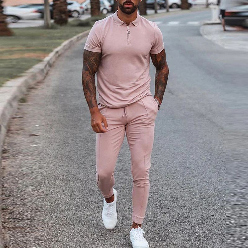 Fashion Solid Mens Clothes 2021 Summer 2 Piece Set Men Turn-down Collar Zipper Tops And Drawstring Pants Outfit Casual Suits 3XL
Fashion Solid Mens Clothes 2021 Summer 2 Piece Set Men Turn-down Collar Zipper Tops And Drawstring Pants Outfit Casual Suits 3XL