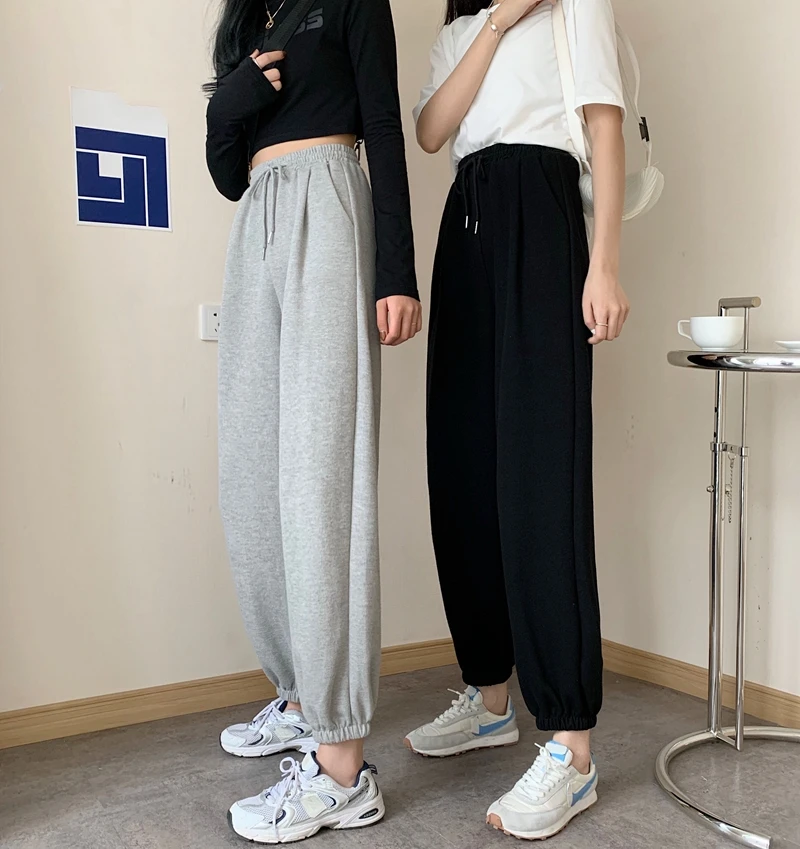 Women's Casual Pants Spring/Summer Thin High Street Slimming Versatile High Waist Loose Straight Ankle-Tied Sports Pants Trendy
Women's Casual Pants Spring/Summer Thin High Street Slimming Versatile High Waist Loose Straight Ankle-Tied Sports Pants Trendy