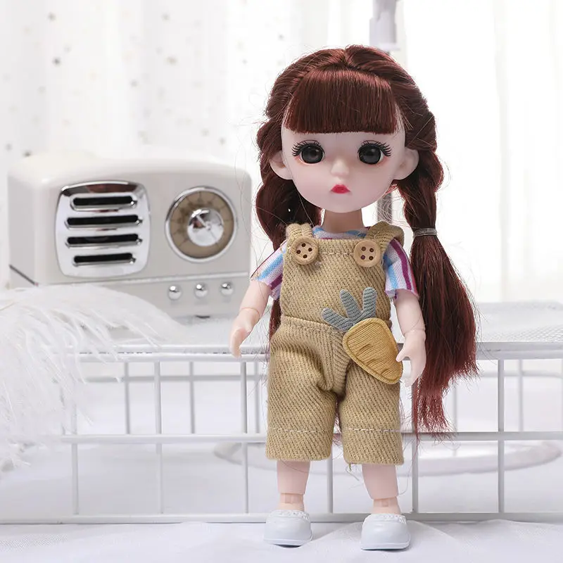 BJD Doll 17 Cm 13 Joint Plastic Fashion Doll Girl Play House Toy Clothes Shoes Casual Outfit Accessories Skirt Children DIY Gift
BJD Doll 17 Cm 13 Joint Plastic Fashion Doll Girl Play House Toy Clothes Shoes Casual Outfit Accessories Skirt Children DIY Gift