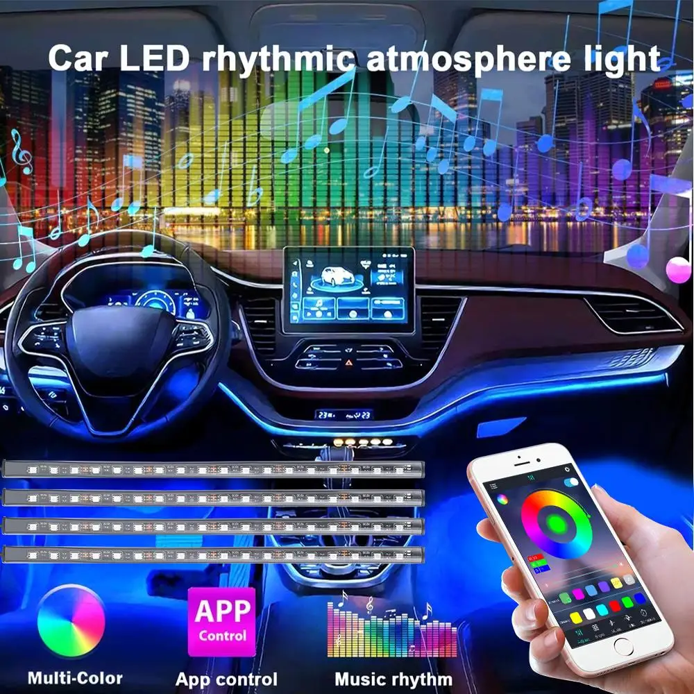 Vehemo One To Four Decorative Lights Foot Light Car Modeling for Mobile APP Ambient Light 2020 Lamp Auto for 4 * 18LED
Vehemo One To Four Decorative Lights Foot Light Car Modeling for Mobile APP Ambient Light 2020 Lamp Auto for 4 * 18LED