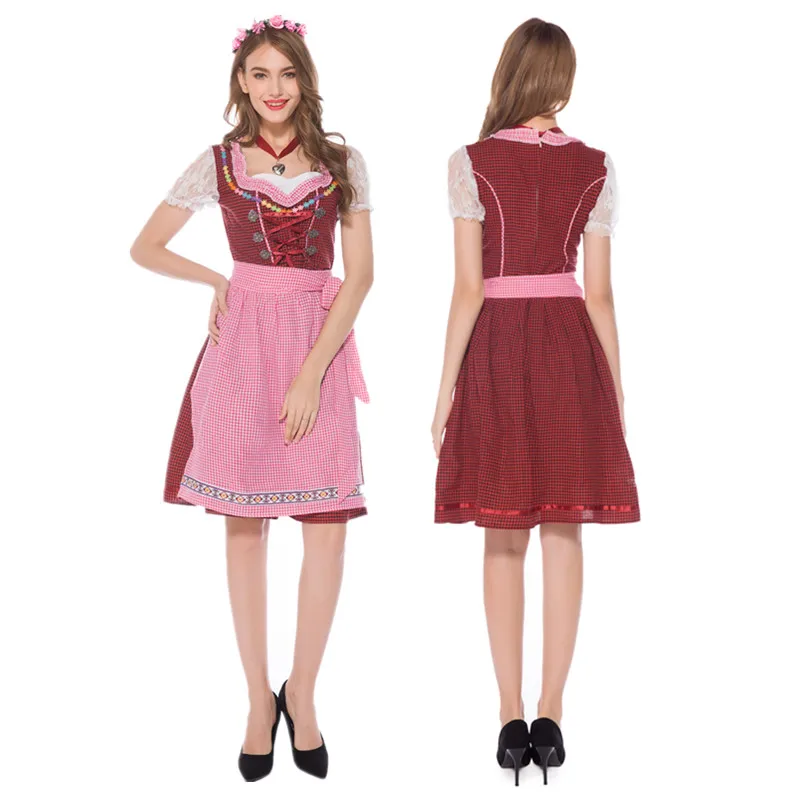 Deluxe Women Oktoberfest Costume Germany Beer Girl Costume Tradition Bavarian Dirndl Dress with Apron
Deluxe Women Oktoberfest Costume Germany Beer Girl Costume Tradition Bavarian Dirndl Dress with Apron