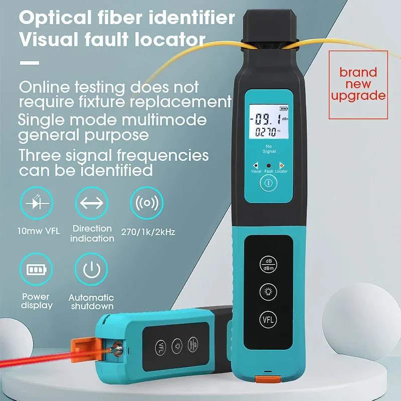 Fiber Optical Identifier 800-1700Nm Live Fiber Identifier Built in 10Mw Visual Fault Locator SM MM
Fiber Optical Identifier 800-1700Nm Live Fiber Identifier Built in 10Mw Visual Fault Locator SM MM