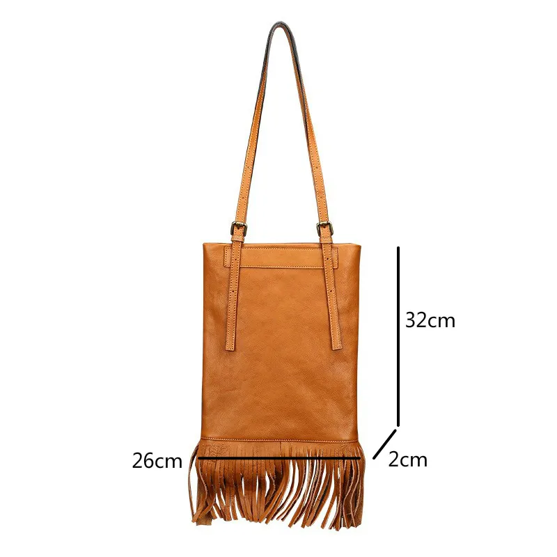 YourSeason Ladies Cow Leather Bag Retro Solid Color Soft Cowhide Large Capacity Women Shoulder 2021 Tassel Bags
YourSeason Ladies Cow Leather Bag Retro Solid Color Soft Cowhide Large Capacity Women Shoulder 2021 Tassel Bags