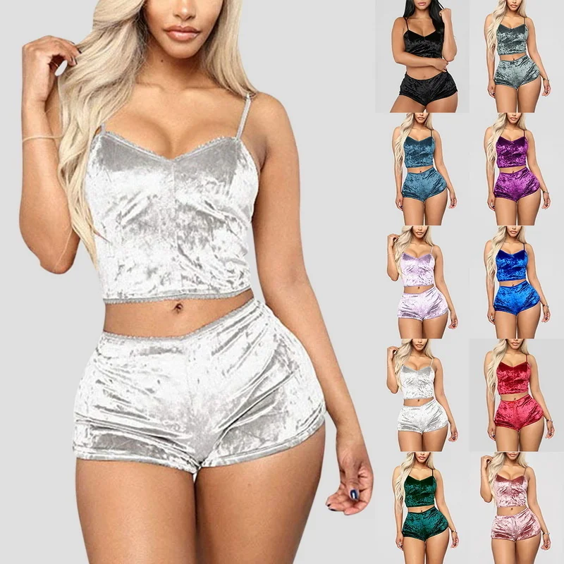 Ladies Pajama Set Cute Print Pattern Sleepwear Silk V Neck Sexy Pijama Satin Night Home Suits Wear Sleeveless Top And Shorts
Ladies Pajama Set Cute Print Pattern Sleepwear Silk V Neck Sexy Pijama Satin Night Home Suits Wear Sleeveless Top And Shorts