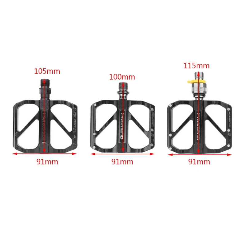 1 Pair Road Mountain Bike Ultralight Non-slip Flat Pedals Aluminum Alloy 3 Sealed Bearings Pedal Footboard for Bicycle
1 Pair Road Mountain Bike Ultralight Non-slip Flat Pedals Aluminum Alloy 3 Sealed Bearings Pedal Footboard for Bicycle