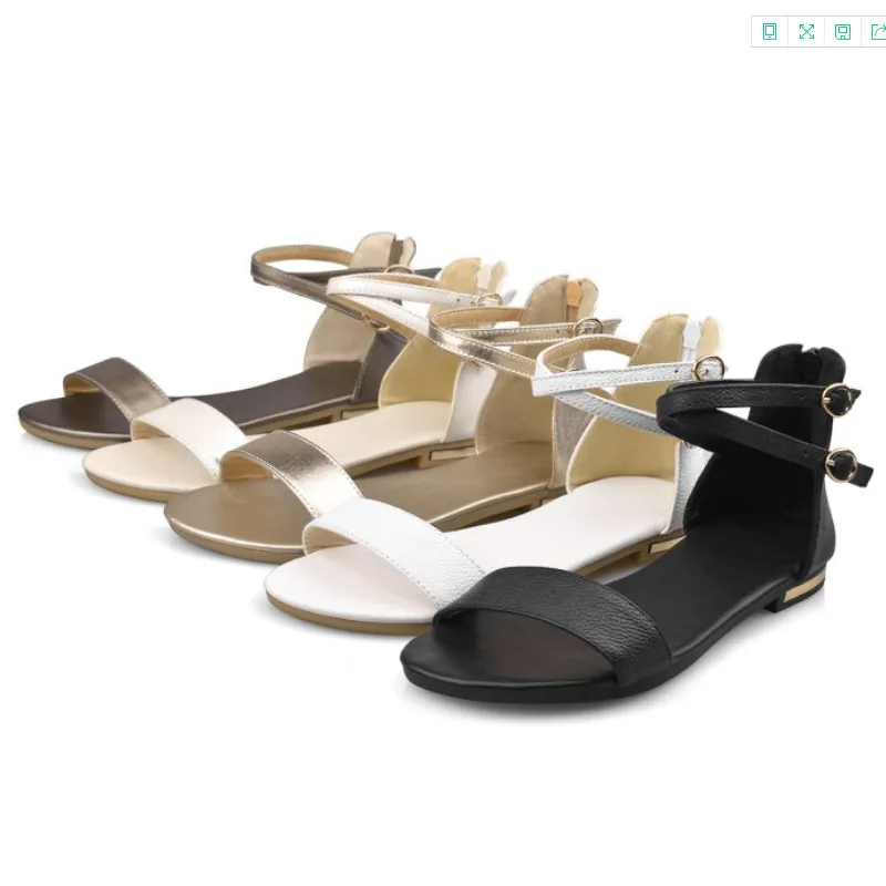 Fanyuan Women's Sandals Solid Color PU Leather Sandals Women Fashion Rome Style Summer Women Shoes Women Shoes Size 33-45
Fanyuan Women's Sandals Solid Color PU Leather Sandals Women Fashion Rome Style Summer Women Shoes Women Shoes Size 33-45