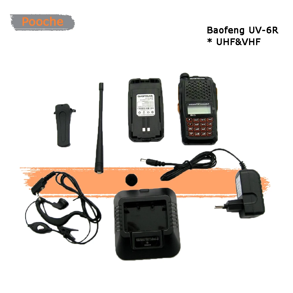 Hot Sale Dual band UV-6R VHF UHF baofeng two way radio High Power 128CH ham radio bf UV6R Walkie Talkie 6R for hiking & hunting
Hot Sale Dual band UV-6R VHF UHF baofeng two way radio High Power 128CH ham radio bf UV6R Walkie Talkie 6R for hiking & hunting