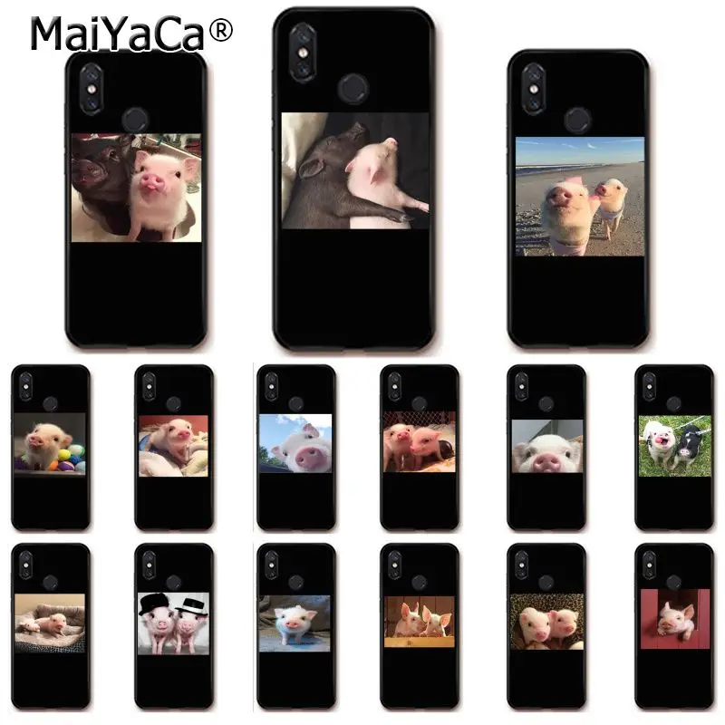 MaiYaCa милый маленький розовый питомец свинка чехол для телефона Xiaomi mi5 6 A1 A2 Lite Mi9 9SE