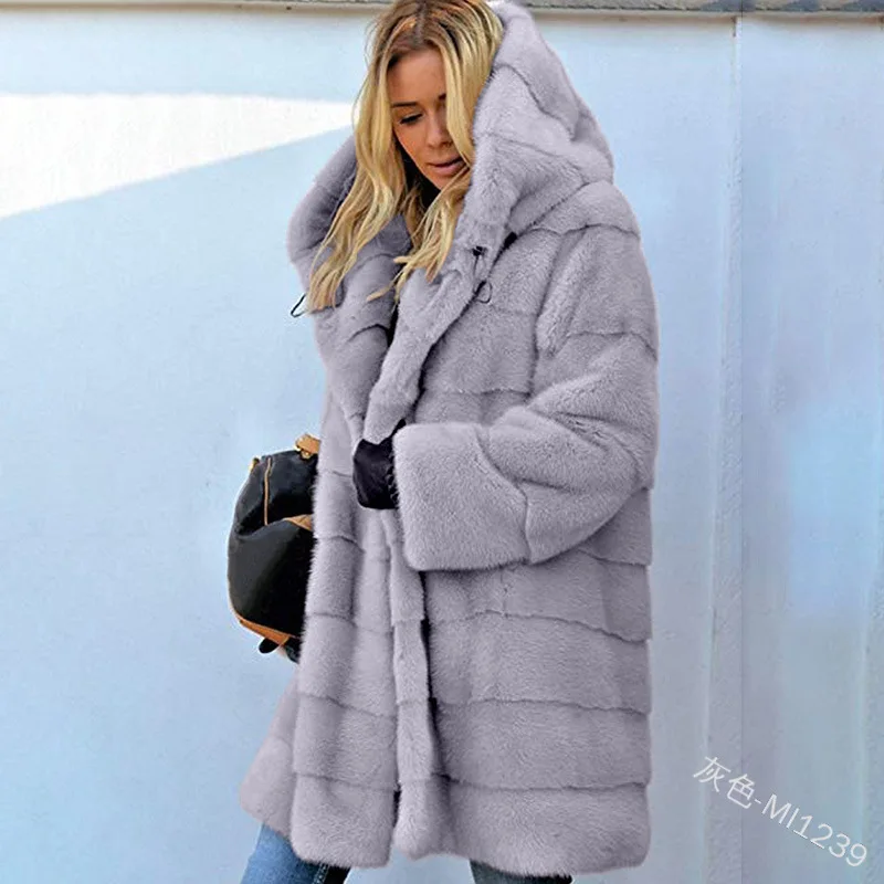 2020 Warm Autumn Winter Faux Fur Hooded Long Coats Women Long Sleeve Velvet Plus Size Outwear Ladies Oversized Elegant Overcoat
2020 Warm Autumn Winter Faux Fur Hooded Long Coats Women Long Sleeve Velvet Plus Size Outwear Ladies Oversized Elegant Overcoat