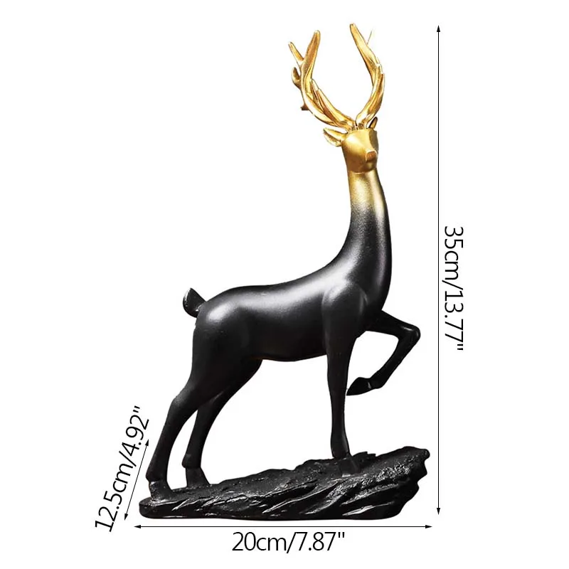 Elk Resin Decoration Nordic Modern Home Decoration Housewarming Gift TV Cabinet Desk Decoration Creativity Ornament Wedding Gift 
Elk Resin Decoration Nordic Modern Home Decoration Housewarming Gift TV Cabinet Desk Decoration Creativity Ornament Wedding Gift