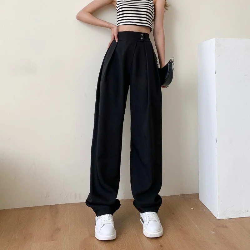 TVVOVVIN Woman Pants High Waist Wide Leg Casual Korean Style Pantalones De Mujer Vintage Office Ladies Ropa Mujer Summer 8UON
TVVOVVIN Woman Pants High Waist Wide Leg Casual Korean Style Pantalones De Mujer Vintage Office Ladies Ropa Mujer Summer 8UON