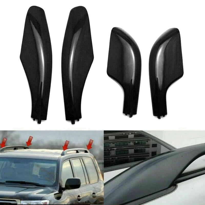 1 Set Plastic Roof Rail End Cover Shell Luggage Rack Cover Car Decor Accessories for Toyota Land Cruiser LC100 LC200 1998-2016 
1 Set Plastic Roof Rail End Cover Shell Luggage Rack Cover Car Decor Accessories for Toyota Land Cruiser LC100 LC200 1998-2016