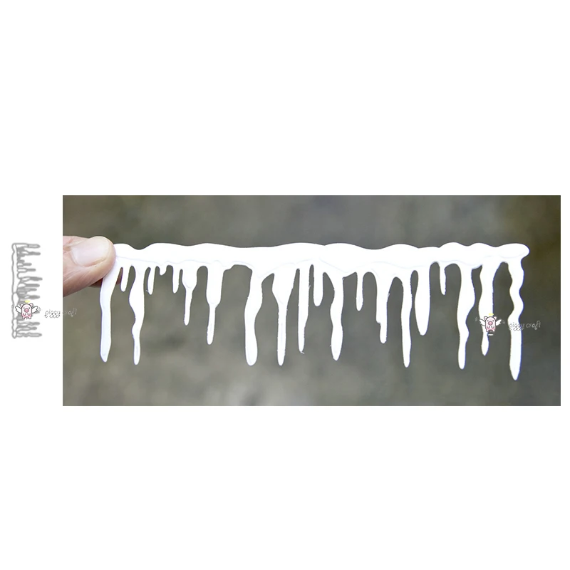 Mmao ремесла металла стали режущие штампы Новый Icicle край украшения трафарет для DIY