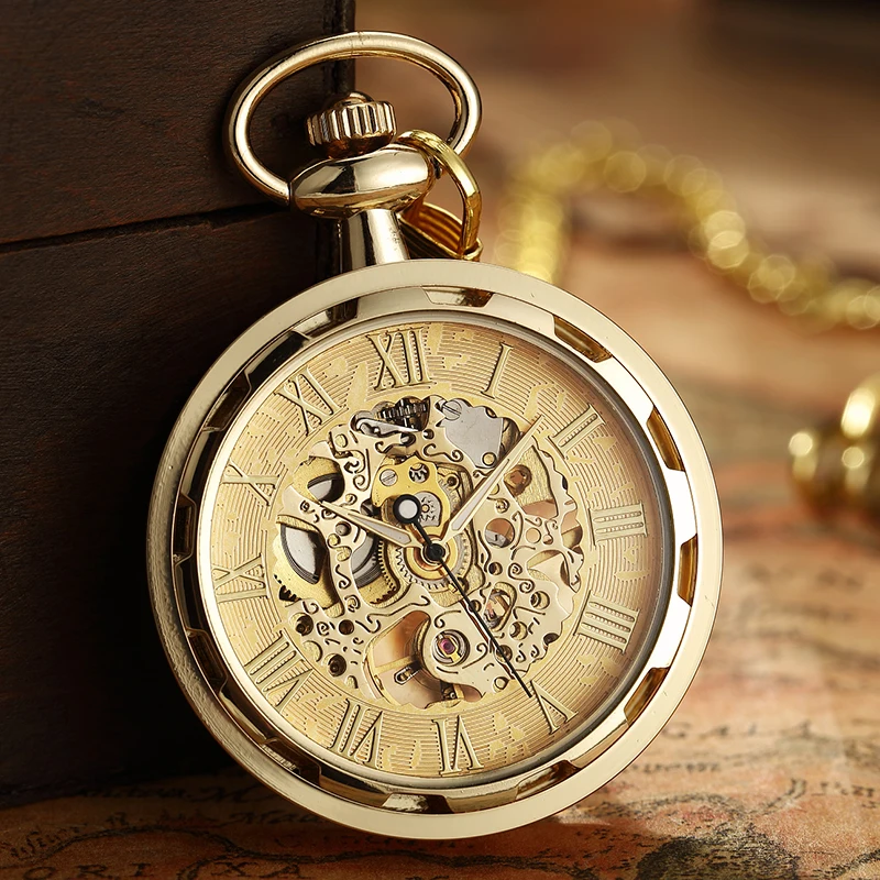 Vintage Watch Necklace Steampunk Skeleton Mechanical Fob Chain Pocket Watches Roman Number Clock Pendant Hand-winding Men Women
Vintage Watch Necklace Steampunk Skeleton Mechanical Fob Chain Pocket Watches Roman Number Clock Pendant Hand-winding Men Women