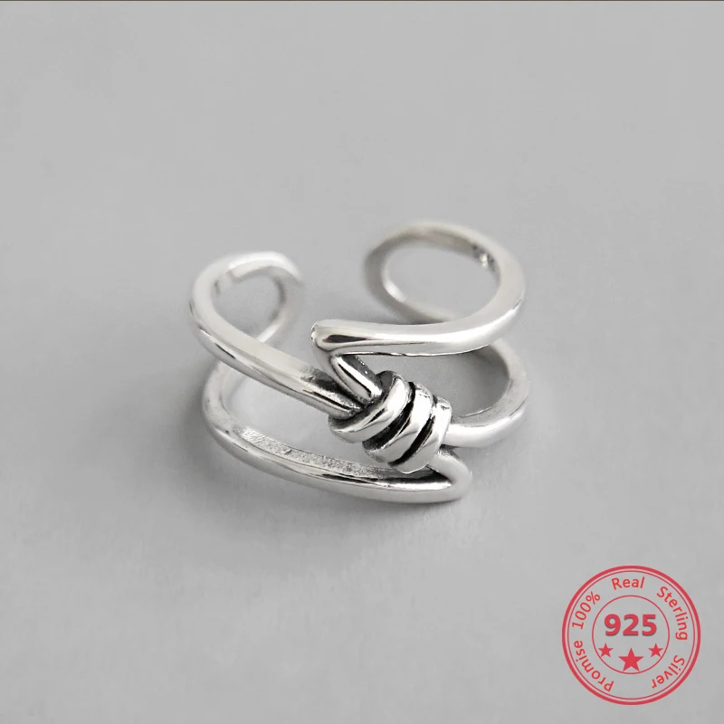 100% 925 Sterling Silver Ring Braided Winding Hollow Fashion Personality For Women Open Silver Ring Jewelry Holiday Gifts
100% 925 Sterling Silver Ring Braided Winding Hollow Fashion Personality For Women Open Silver Ring Jewelry Holiday Gifts