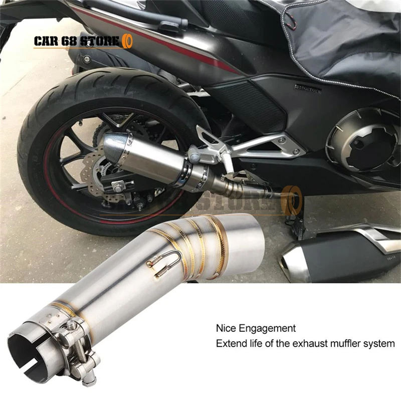 Motorcycle Exhaust Vent Middle Link Pipe Stainless Steel Motorbike Accessories For Honda NC700S NC750X NC750S NC700X 2012-2017
Motorcycle Exhaust Vent Middle Link Pipe Stainless Steel Motorbike Accessories For Honda NC700S NC750X NC750S NC700X 2012-2017