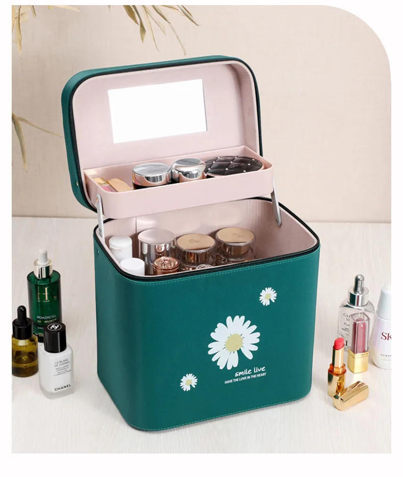 Large Capacity Double Layer Women Cosmetic Bag Floral Travel Makeup Organizer Professional Make Up Box Fashion Big Beauty Case
Large Capacity Double Layer Women Cosmetic Bag Floral Travel Makeup Organizer Professional Make Up Box Fashion Big Beauty Case