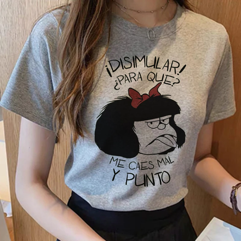Mafalda Cute Kawaii Graphic Print T-shirt Women Harajuku Aesthetic Tops Oversized Tshirt 2021 Summer Fashion Gray Female T Shirt
Mafalda Cute Kawaii Graphic Print T-shirt Women Harajuku Aesthetic Tops Oversized Tshirt 2021 Summer Fashion Gray Female T Shirt