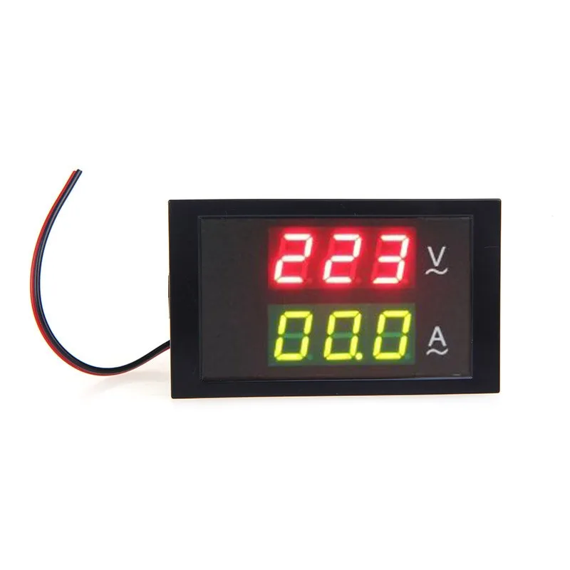 

Digital LED Voltage Meter Tester Ammeter Voltmeter with Current Transformer AC80-300V 0-100.0A Dual Display