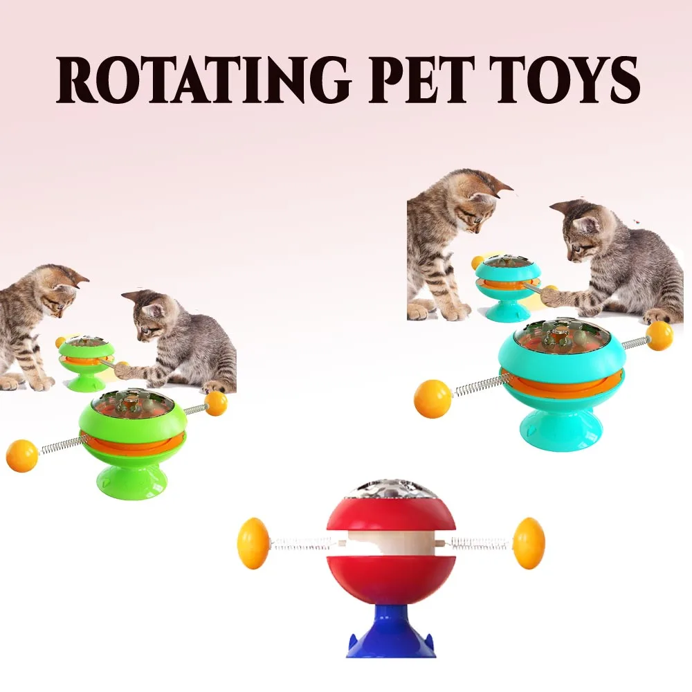Rotatable Cats Toy Gyro Ball Cat And Dog Turntable Cat Toy Funny Cat Stick Cat Fight Catnip Ball Windmill Toys For Cats Puzzle
Rotatable Cats Toy Gyro Ball Cat And Dog Turntable Cat Toy Funny Cat Stick Cat Fight Catnip Ball Windmill Toys For Cats Puzzle