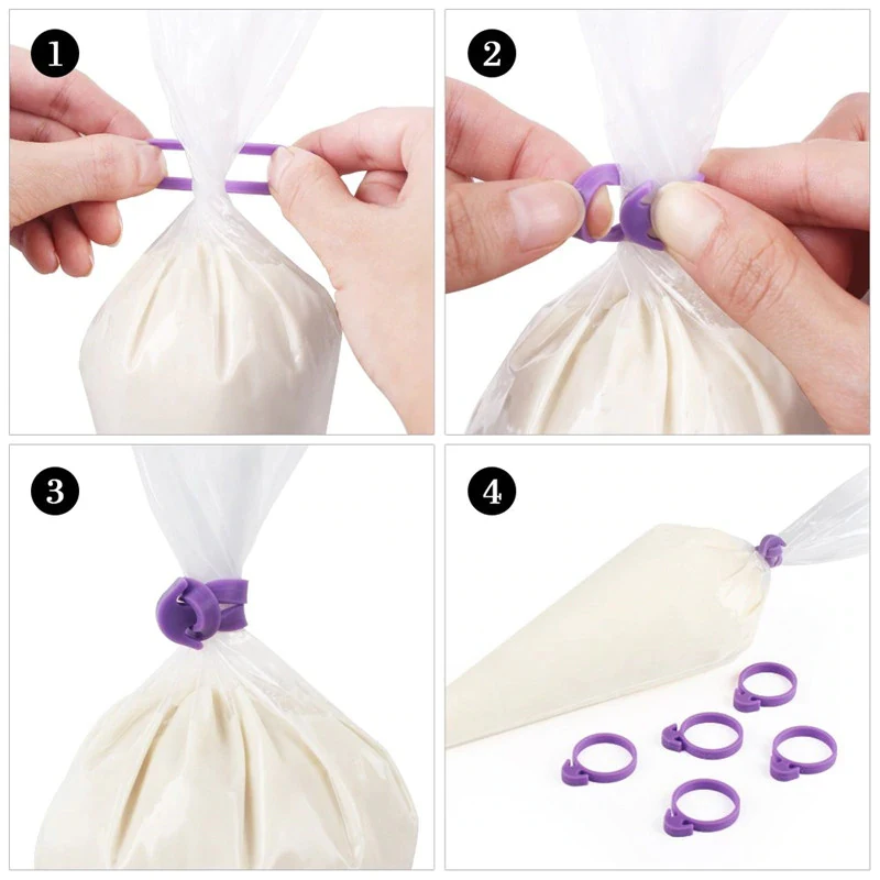 10pcs/set Reusable Silicone Cream Piping Bag Ties Fixed Rings DIY Piping Decorating Bag Rubber Band Lashing No Leaks Pastry Tool
10pcs/set Reusable Silicone Cream Piping Bag Ties Fixed Rings DIY Piping Decorating Bag Rubber Band Lashing No Leaks Pastry Tool