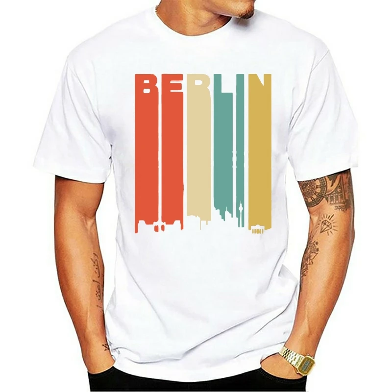 Retro 1970's Style Berlin Germany Cityscape Downtown Skyline Men's T-Shirt
Retro 1970's Style Berlin Germany Cityscape Downtown Skyline Men's T-Shirt