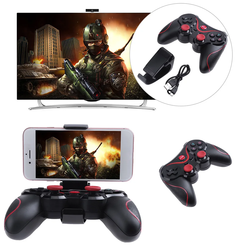 Black + Red X3 Wireless Gamepad Bluetooth-Compatible Adjustable 5-8.5cm Gaming Controller for Tablet Phone Holder Joystick
Black + Red X3 Wireless Gamepad Bluetooth-Compatible Adjustable 5-8.5cm Gaming Controller for Tablet Phone Holder Joystick