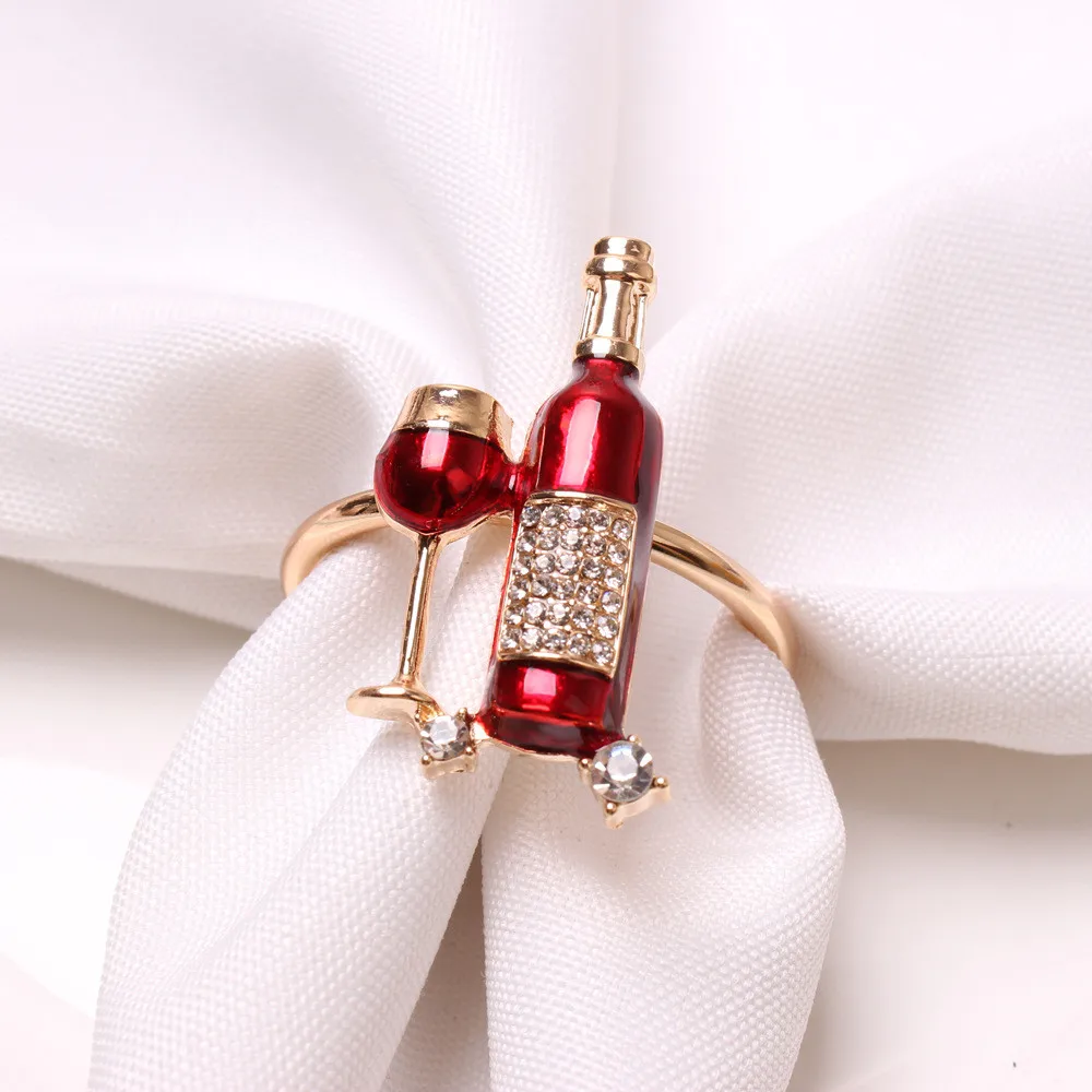 12PCS/new wine bottle, wine glass, napkin ring, tabletop decoration, used for holiday reception, hotel decoration and gifts
12PCS/new wine bottle, wine glass, napkin ring, tabletop decoration, used for holiday reception, hotel decoration and gifts