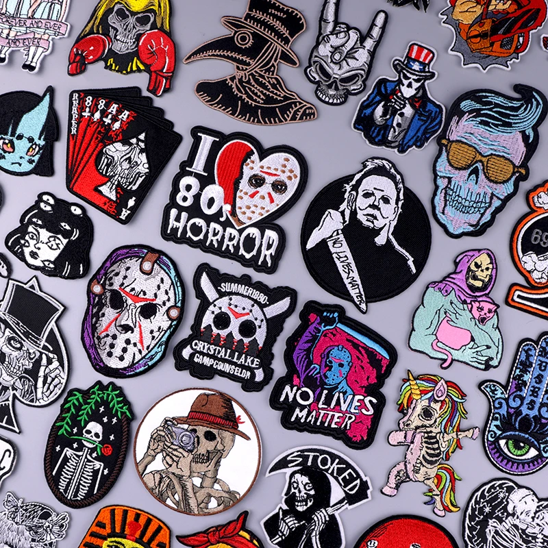 Hippie Patch Iron On Patches On Clothes Punk Embroidery Patches For Clothing Stripe Badge Skull Thermoadhesive Patch For Clothes
Hippie Patch Iron On Patches On Clothes Punk Embroidery Patches For Clothing Stripe Badge Skull Thermoadhesive Patch For Clothes
