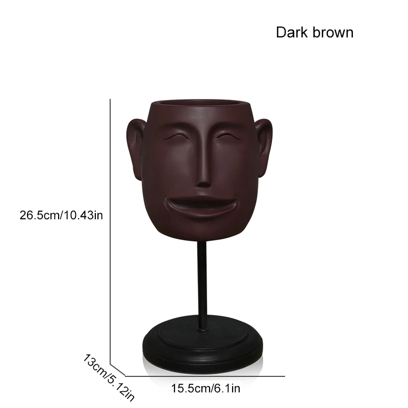Nordic Creative Resin Abstract Human Face Vase Sculpture Ornaments Home Living Room Desktop Flower Arrangement Container Crafts
Nordic Creative Resin Abstract Human Face Vase Sculpture Ornaments Home Living Room Desktop Flower Arrangement Container Crafts