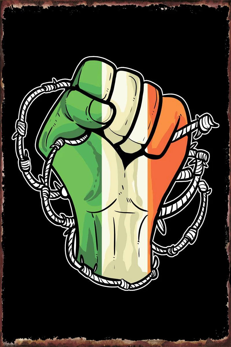 Fist Flag Irish Activist G Wall Decor Room Decoration Retro Vintage Metal Sign Tin Sign Tin Plates For Cafe Pub Home Club
Fist Flag Irish Activist G Wall Decor Room Decoration Retro Vintage Metal Sign Tin Sign Tin Plates For Cafe Pub Home Club