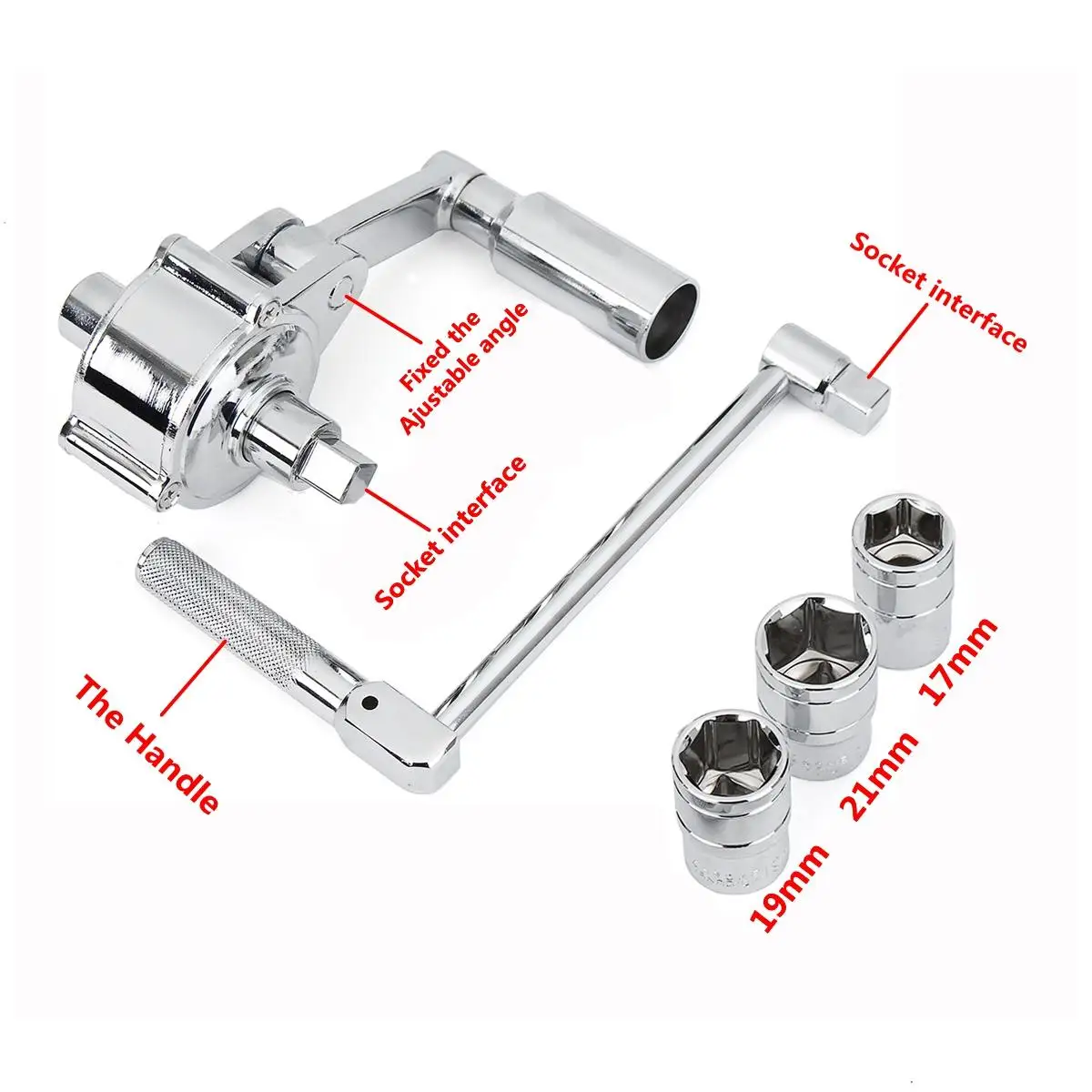 Torsional Multiplier Torque Wrench Lug Nut Remover 1/2 Drive disassemble Type tighten Tire Change Repair Tools 17 19 21mm 3200N.
Torsional Multiplier Torque Wrench Lug Nut Remover 1/2 Drive disassemble Type tighten Tire Change Repair Tools 17 19 21mm 3200N.