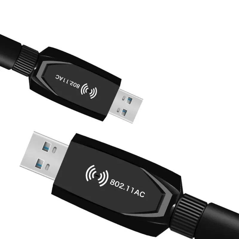 1200Mbps Wifi Adapter for PC Wireless USB 3.0 Dongle Dual Band Adapter 2.4G/5G Hz w/Antenna 802.11AC
1200Mbps Wifi Adapter for PC Wireless USB 3.0 Dongle Dual Band Adapter 2.4G/5G Hz w/Antenna 802.11AC