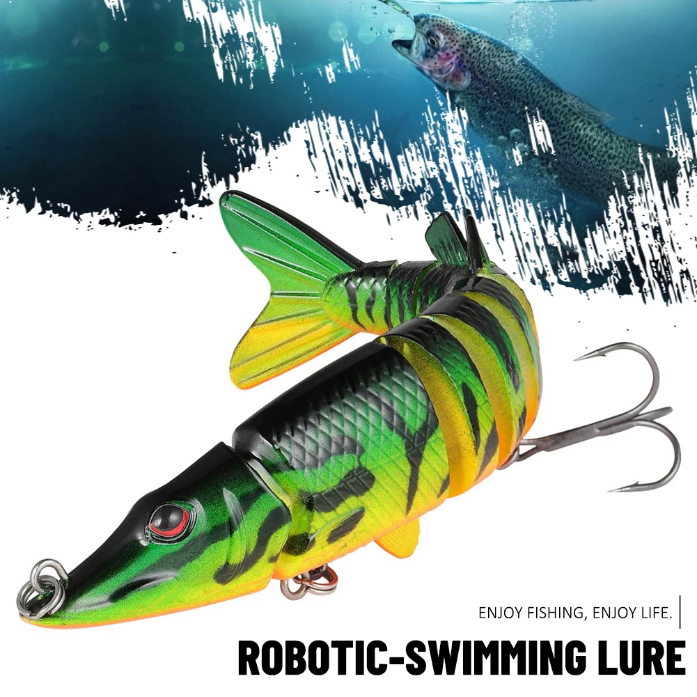 12.5cm Robotic Fishing Lures Multi Section 20g Wobbler Simulation Bait Reusable Environment Artificial Fishing Trckle Lure
12.5cm Robotic Fishing Lures Multi Section 20g Wobbler Simulation Bait Reusable Environment Artificial Fishing Trckle Lure