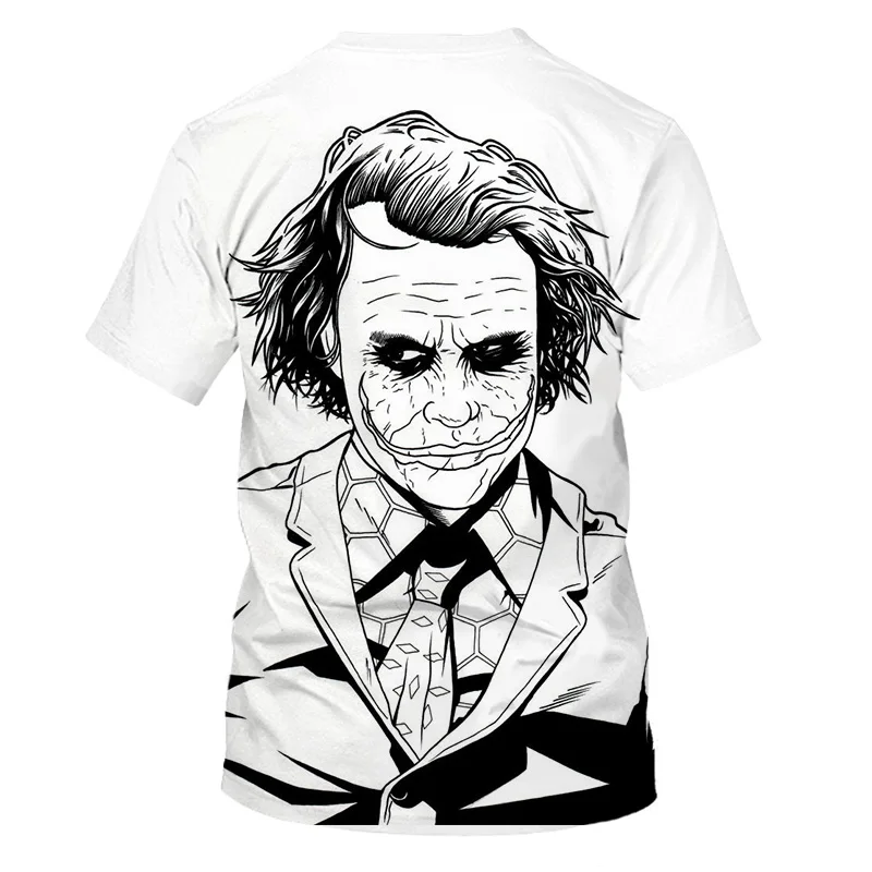 new men's T-shirt horror movie clown 3D printed T-shirt men's wild face casual O-neck male T-shirt clown short sleeve shirt
new men's T-shirt horror movie clown 3D printed T-shirt men's wild face casual O-neck male T-shirt clown short sleeve shirt