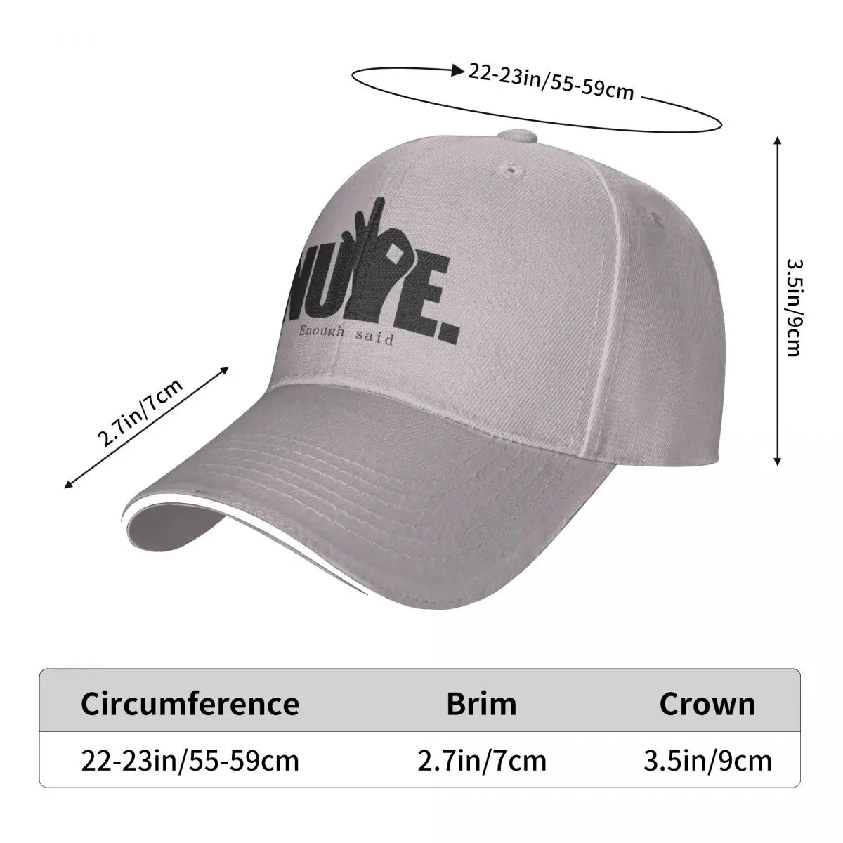 Unisex Cotton Cap For Women Men Enough Said Fashion Baseball Cap Adjustable Outdoor Streetwear Hat
Unisex Cotton Cap For Women Men Enough Said Fashion Baseball Cap Adjustable Outdoor Streetwear Hat
