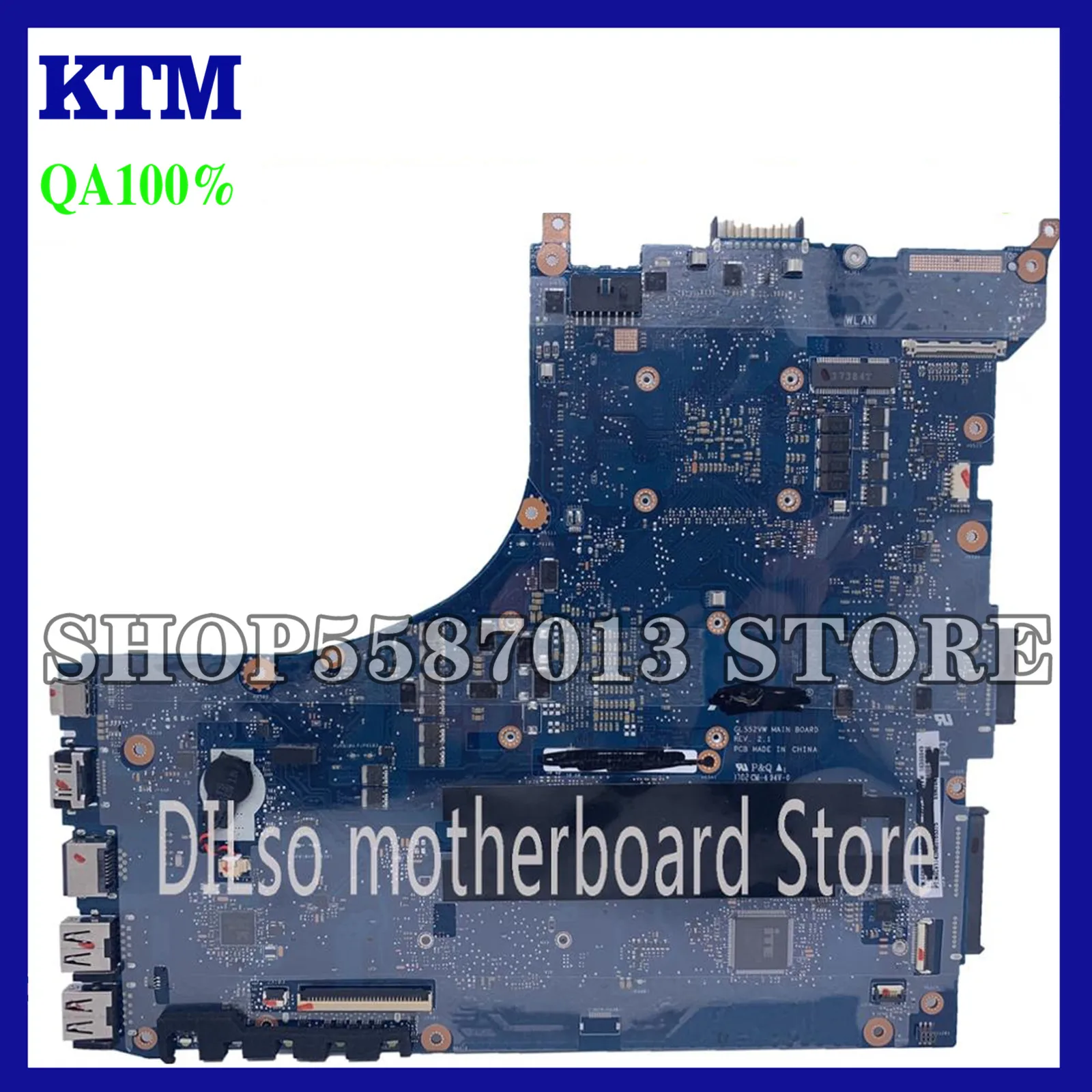 KEFU GL552VW For ASUS GL552VW ZX50V GL552VX Laptop Motherboard GL552VW I7-6700HQ GTX960M Test original Motherboard
KEFU GL552VW For ASUS GL552VW ZX50V GL552VX Laptop Motherboard GL552VW I7-6700HQ GTX960M Test original Motherboard