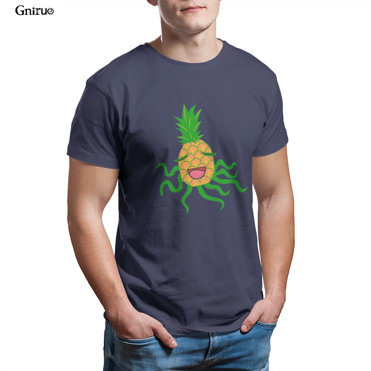 Wholesale The Happy Pineapple Octopus Mens T-Shirt Essentials Funny Gift Punk Mens Clothes 98290 
Wholesale The Happy Pineapple Octopus Mens T-Shirt Essentials Funny Gift Punk Mens Clothes 98290