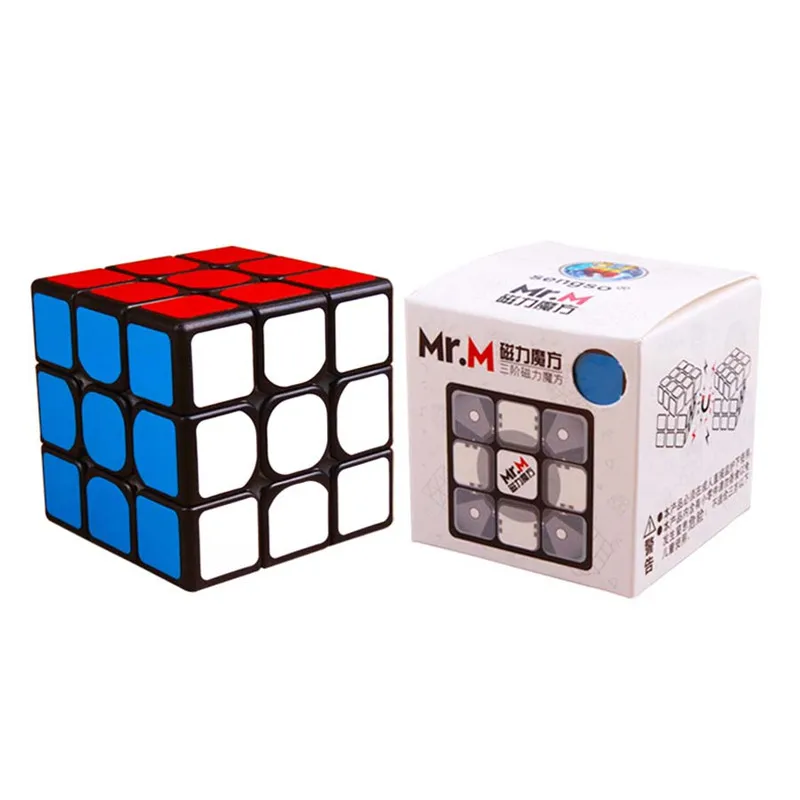 

Promo Sengso Mr.M 3x3x3 Magnetic Magic Cube Stickerless Puzzle Professional Shengshou Magnets 3x3 Speed Cubo Mgaico Toys For Kid