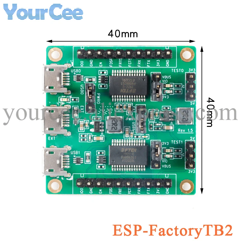 ESP-FactoryTB2 Development Board Module Technology Production Test Board High Speed Serial Ports USB 2.0 3.0 ESP FactoryTB2
ESP-FactoryTB2 Development Board Module Technology Production Test Board High Speed Serial Ports USB 2.0 3.0 ESP FactoryTB2