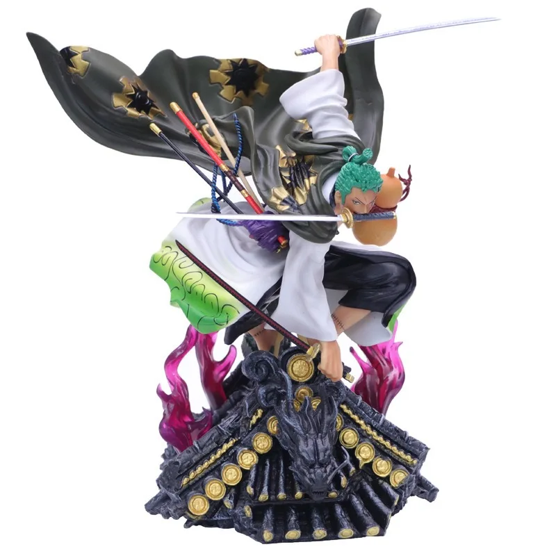 One Piece GK Action Figure Roof Kimono Roronoa Zoro Three-Knife Fighting Skill Anime Model Decorations PVC 33cm Collection Toy
One Piece GK Action Figure Roof Kimono Roronoa Zoro Three-Knife Fighting Skill Anime Model Decorations PVC 33cm Collection Toy