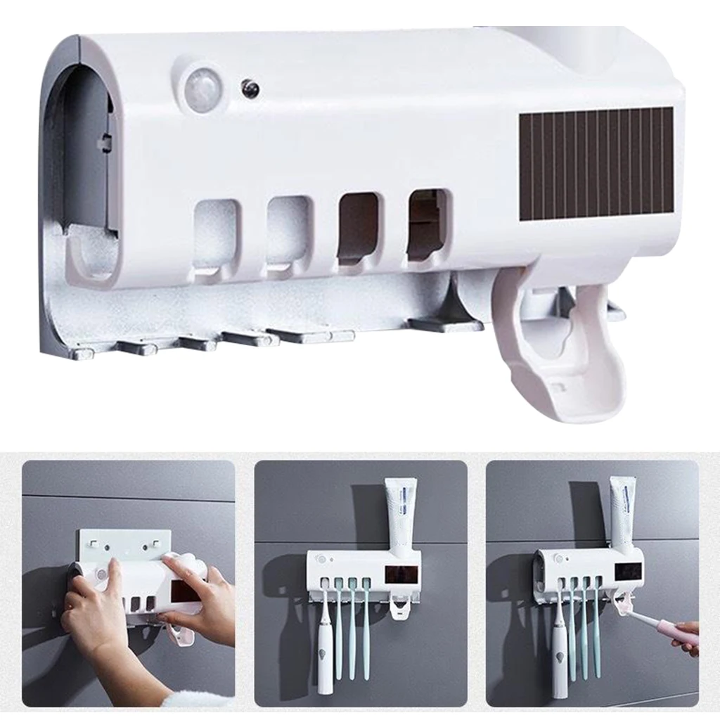 UV Toothbrush Sterilize Bathroom Toothbrush Holder Wall Mounted with Sterilizer Function, USB Charging, Toothbrush Organizer
UV Toothbrush Sterilize Bathroom Toothbrush Holder Wall Mounted with Sterilizer Function, USB Charging, Toothbrush Organizer