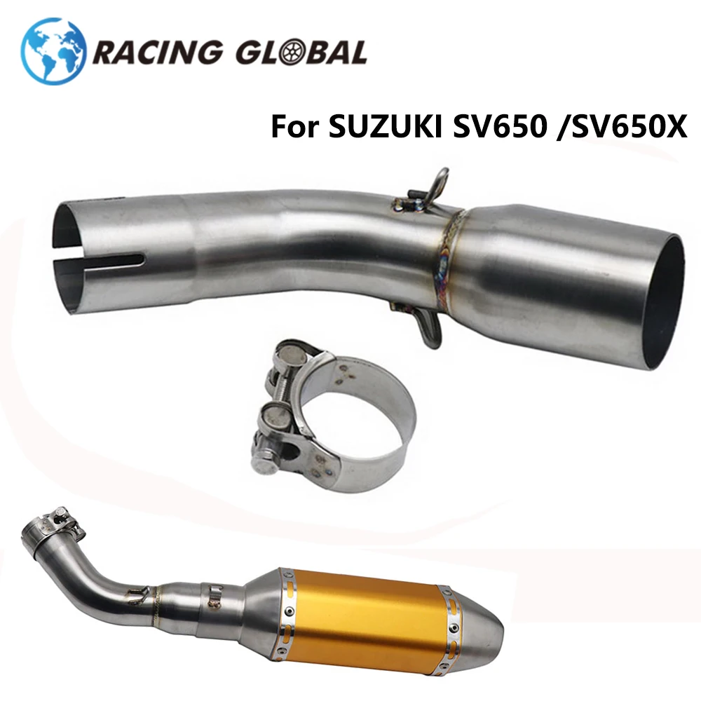 ALCON-Racing 51mm Exhaust Pipe Middle Connection Link Pipe Slip On Exhaust Link Tube For SUZUKI SV650 2016-2019 SV650X 2018-2019
ALCON-Racing 51mm Exhaust Pipe Middle Connection Link Pipe Slip On Exhaust Link Tube For SUZUKI SV650 2016-2019 SV650X 2018-2019