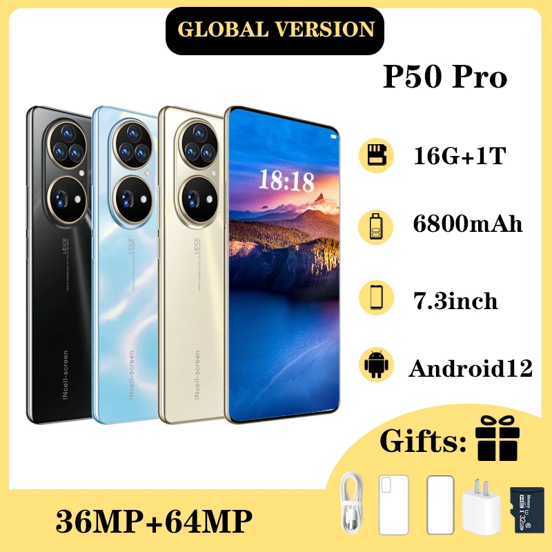 Celular P50 Pro Телефон, экран 888 дюйма, 16 ГБ 1 ТБ
Celular P50 Pro Телефон, экран 888 дюйма, 16 ГБ 1 ТБ