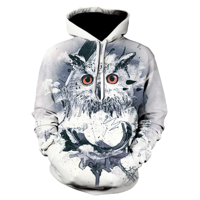 Fashion Men's Hoodie Animal 3D Printing Owl Pattern Hoodie Sweatshirt Harajuku Streetwear Men's Casual Jacket Sportswear
Fashion Men's Hoodie Animal 3D Printing Owl Pattern Hoodie Sweatshirt Harajuku Streetwear Men's Casual Jacket Sportswear